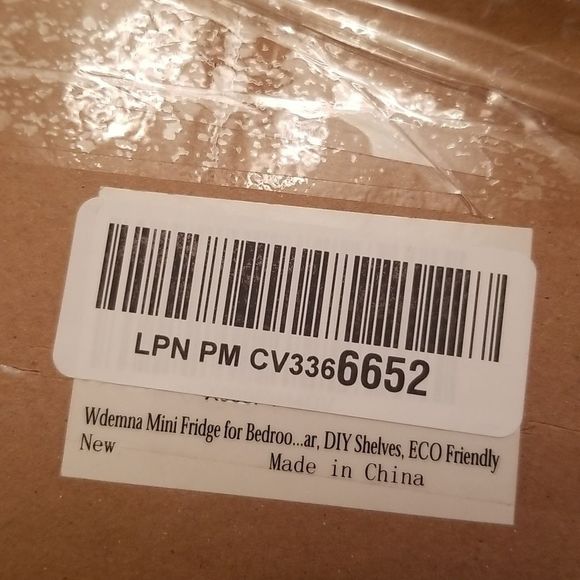 Wdemna 4 Liter Mini Fridge Black New 1 Shelf - Picture 3 of 6